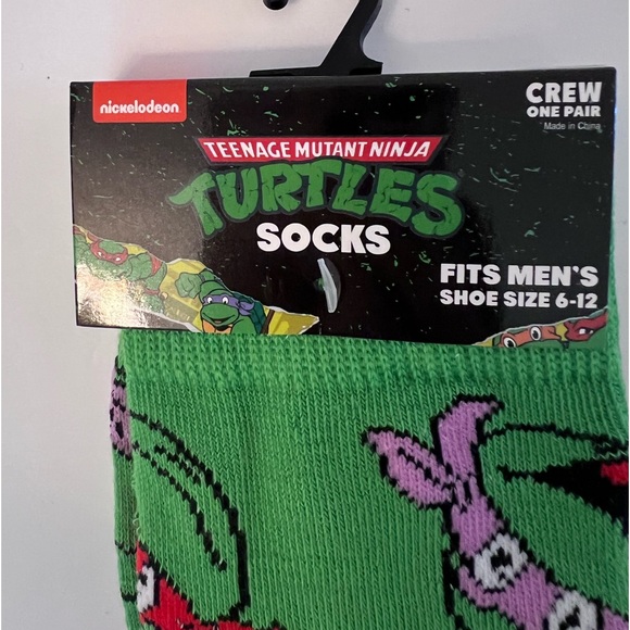 NWT Mens Crazy Socks, Teenage Mutant Ninja Turtles - Picture 4 of 5